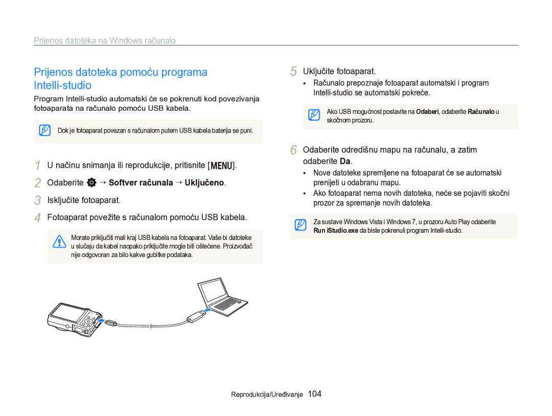 Samsung EC-WB750ZBPBE3 manual Odaberite odredišnu mapu na računalu, a zatim odaberite Da 