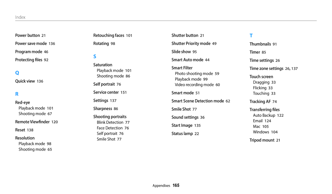 Samsung EC-WB800FBPRUS, EC-WB800FBPBUS, ECWB800FFPRUS, EC-WB800FBPWUS Dragging Flicking Touching, Auto Backup Mac Windows 