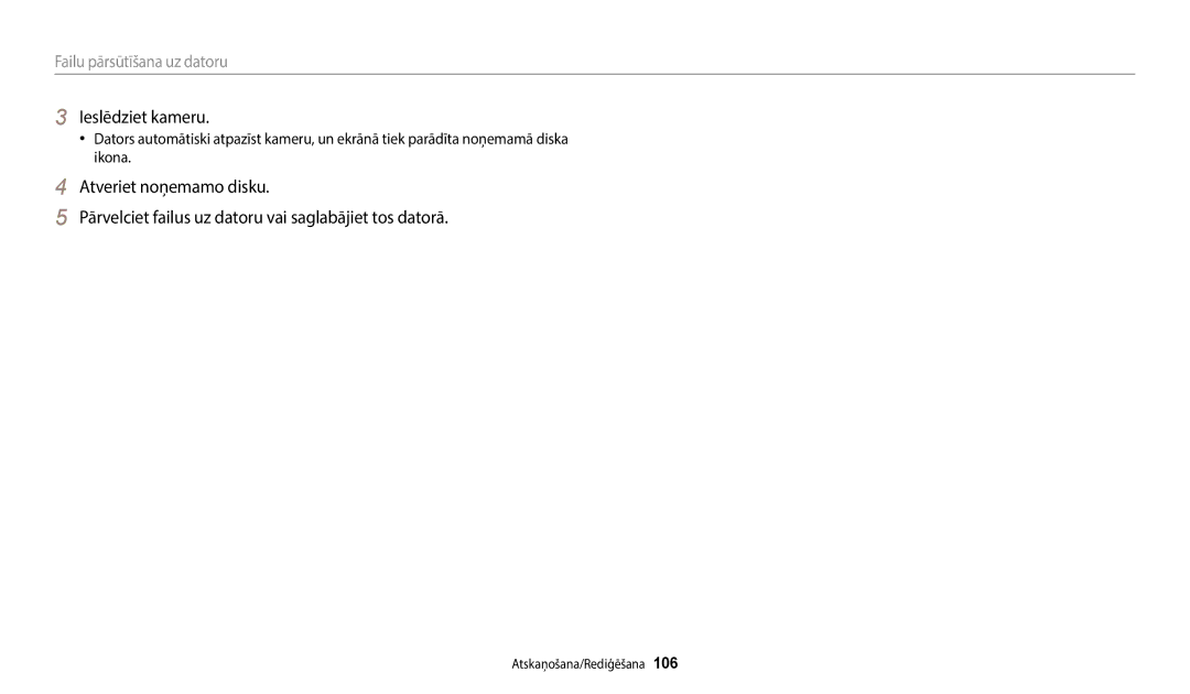 Samsung EC-WB800FBPBE2, EC-WB800FBPWE2, EC-WB700ZBPBE2, EC-WB800FFPWE2, EC-WB800FFPBE2 manual Ieslēdziet kameru 