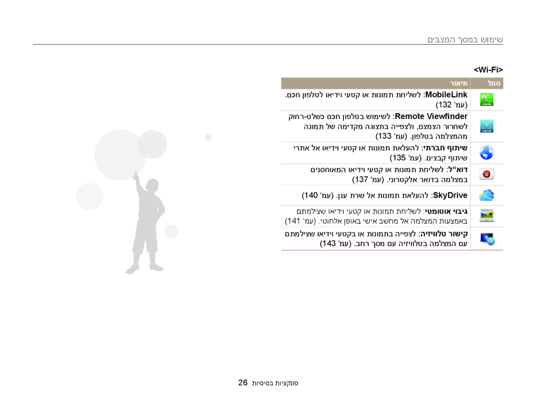 Samsung EC-WB850FBPBIL, EC-WB850FBPBAE manual למס 