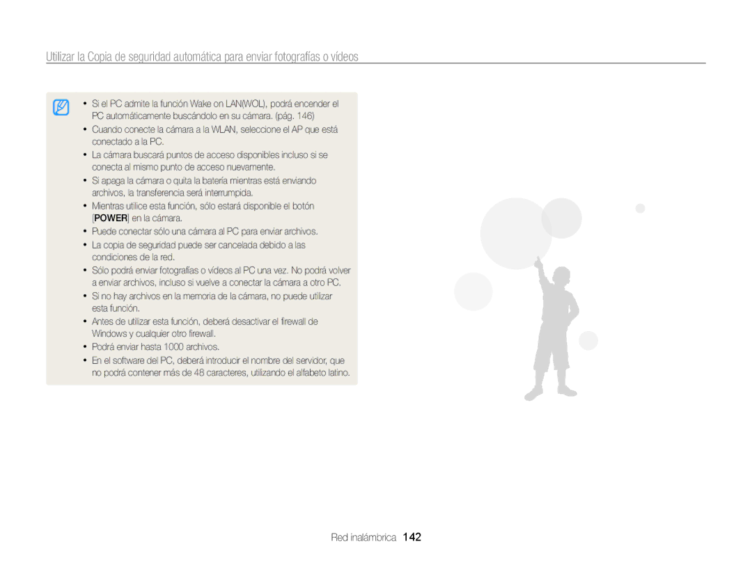 Samsung EC-WB850FBPBTW, EC-WB850FBPBE1, EC-WB850FBPBAE, EC-WB850FBPBIL manual Red inalámbrica 