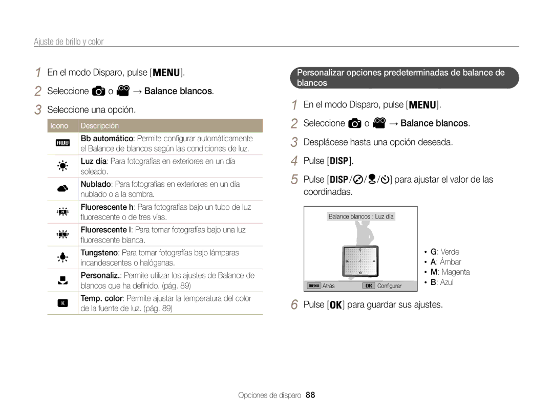 Samsung EC-WB850FBPBAE, EC-WB850FBPBE1, EC-WB850FBPBIL, EC-WB850FBPBTW manual En el modo Disparo, pulse Seleccione 