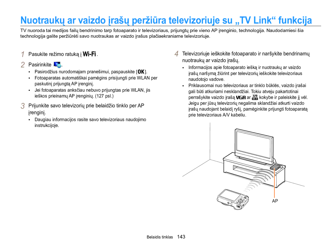 Samsung EC-WB850FBPBE2 manual Pasukite režimo ratuką į Pasirinkite 