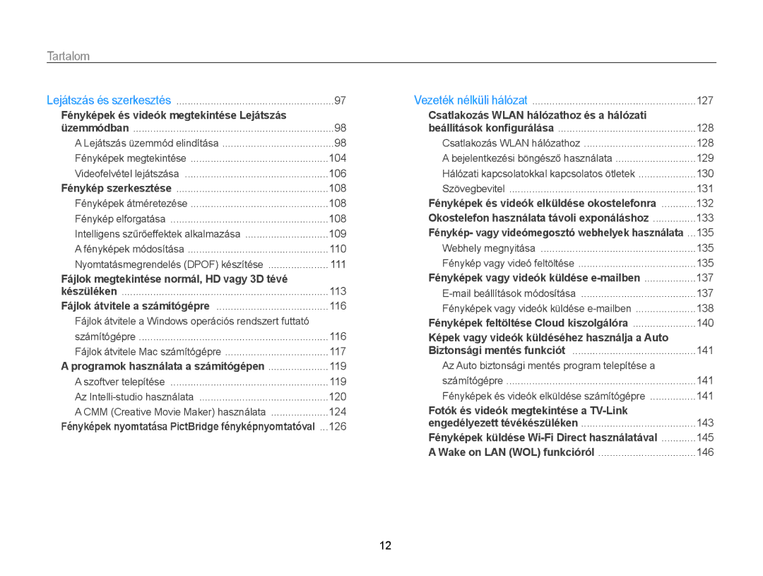 Samsung EC-WB855FBDBE3, EC-WB850FBPBE3, EC-WB850FBPBE2 manual Fényképek és videók megtekintése Lejátszás 