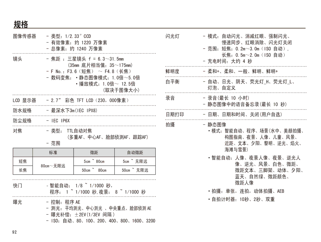 Samsung EC-WP10ZZBPYE3, EC-WP10ZZBPBE1, EC-WP10ZZBPYIT, EC-WP10ZZBPUIT, EC-WP10ZZBPBIT, EC-WP10ZZBPUE3 manual   