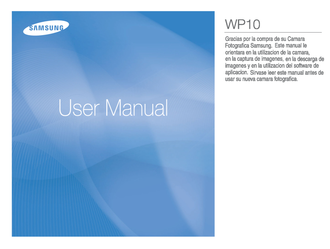 Samsung EC-ST60ZZBPSE1, EC-ST60ZZBPLE1 manual Quick Start Manual, WP10, Eng / Fre / T.Chi / Ind / Ara / Tha / Per 