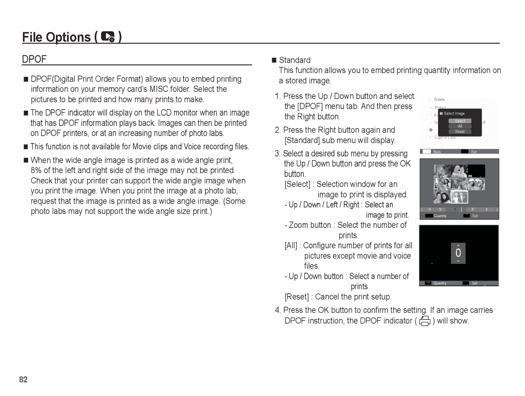 Samsung EC-WP10ZABA/ES When the wide angle image is printed as a wide angle print, Prints, Reset Cancel the print setup 