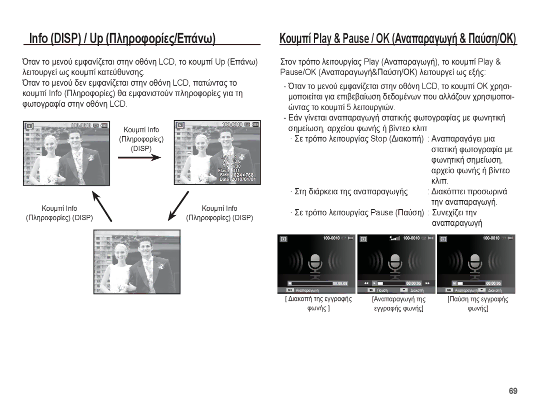 Samsung EC-WP10ZZBPRE3, EC-WP10ZZBPUE3 manual ĮȡȤİȓȠ ĳȦȞȒȢ Ȓ ȕȓȞĲİȠ țȜȚʌ · ȈĲȘ įȚȐȡțİȚĮ ĲȘȢ ĮȞĮʌĮȡĮȖȦȖȒȢ, ĲȘȞ ĮȞĮʌĮȡĮȖȦȖȒ 