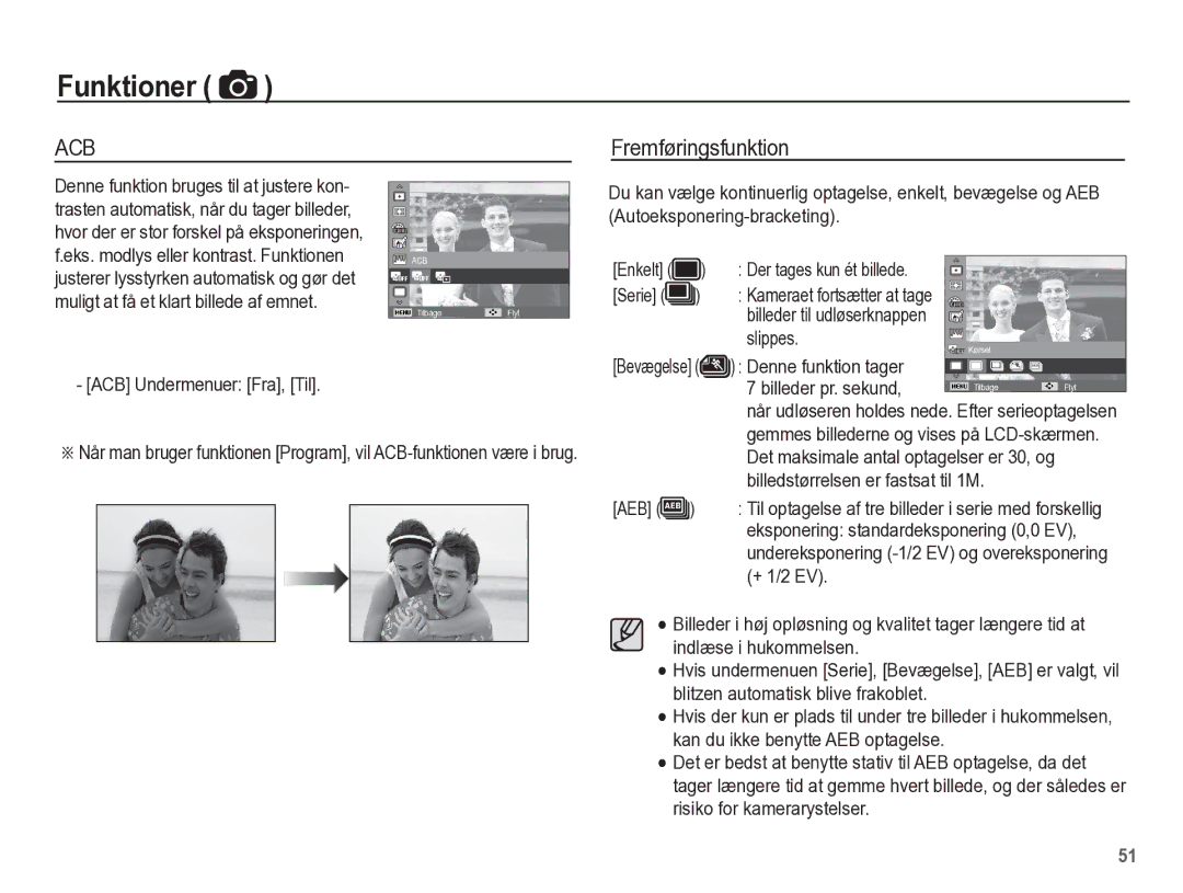 Samsung EC-WP10ZZBPBE2, EC-WP10ZZBPYE2, EC-WP10ZZBPRE2 manual Fremføringsfunktion 