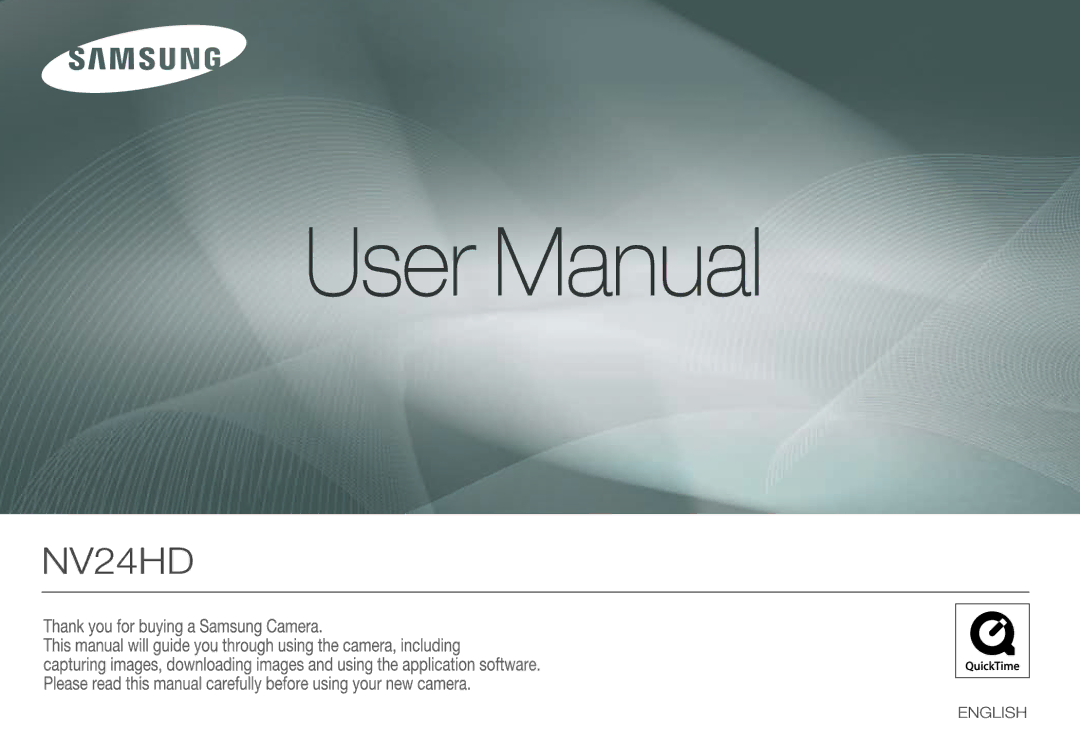 Samsung NV24 HD, ECNV24HBBA manual 