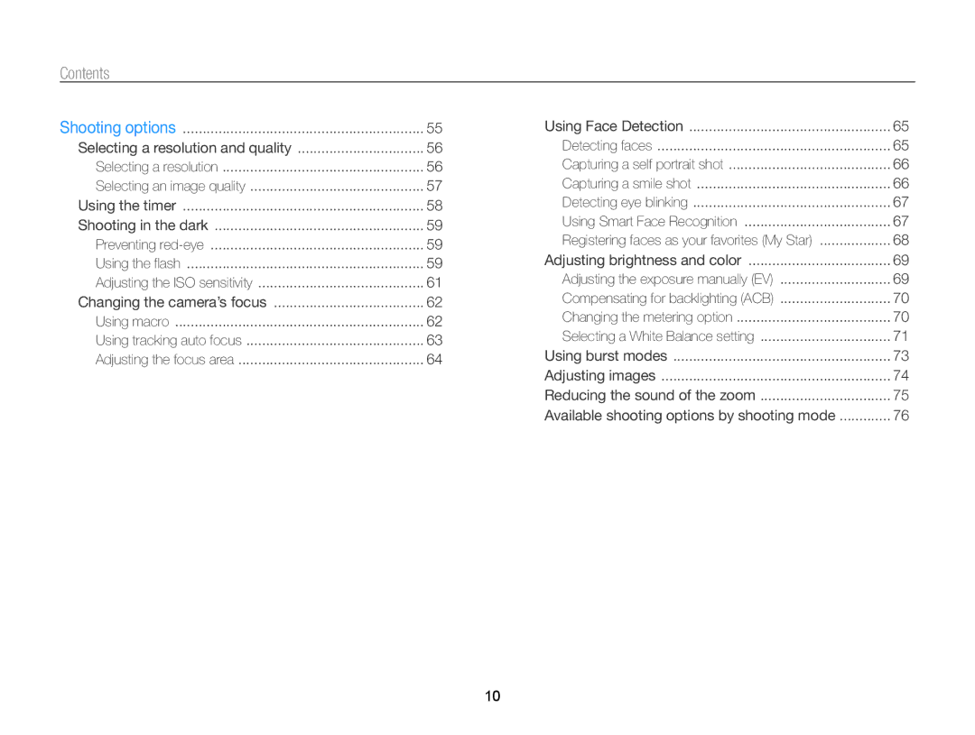 Samsung ECST200FBPLUS user manual Contents﻿ 