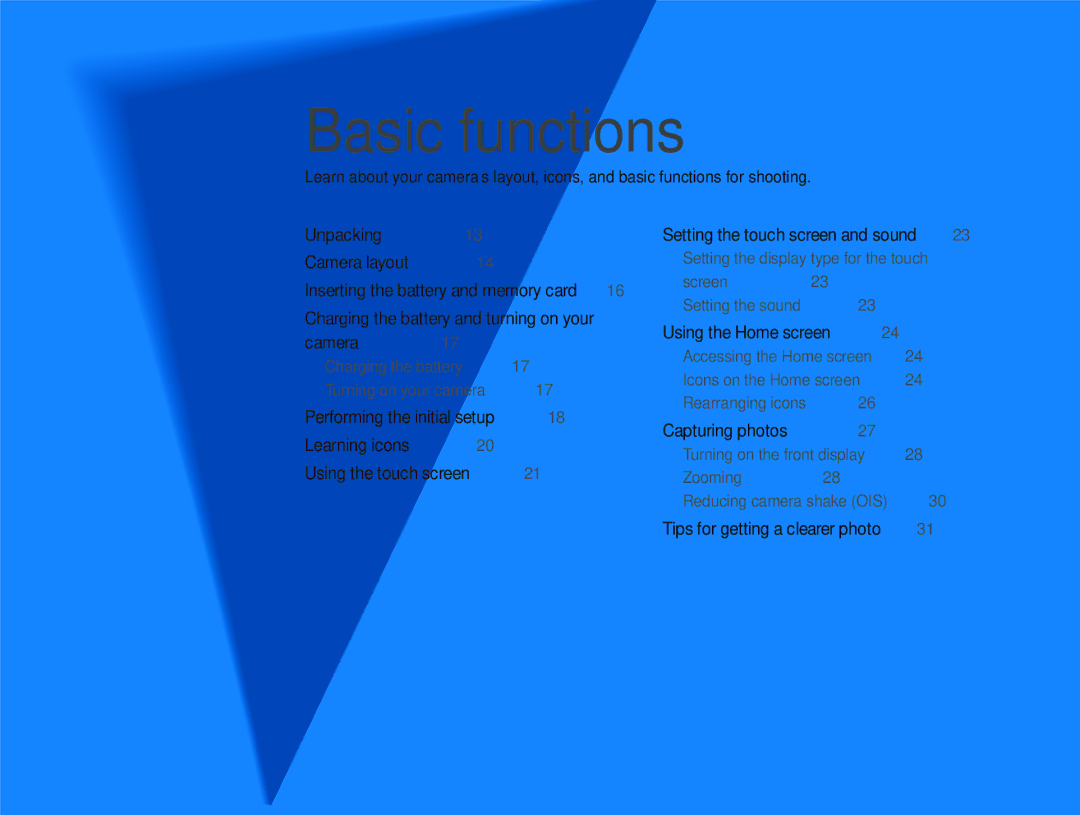 Samsung EC-ST700ZBPBUS, ECST700 user manual Basic functions 