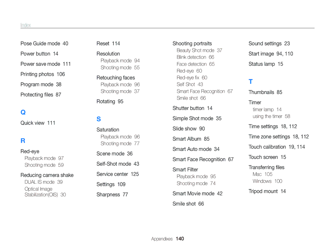 Samsung EC-ST700ZBPBUS, ECST700 user manual Quick view Red-eye 