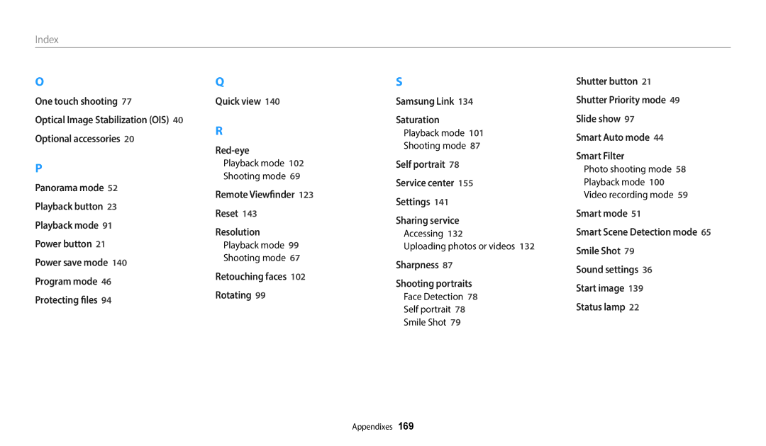 Samsung EC-WB350FBPUUS, ECWB350FBPWUS, 7862 Accessing Uploading photos or videos, Face Detection Self portrait Smile Shot 