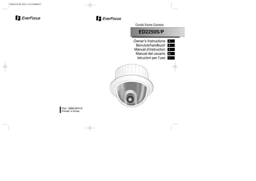 Samsung ED2250S/P manual 