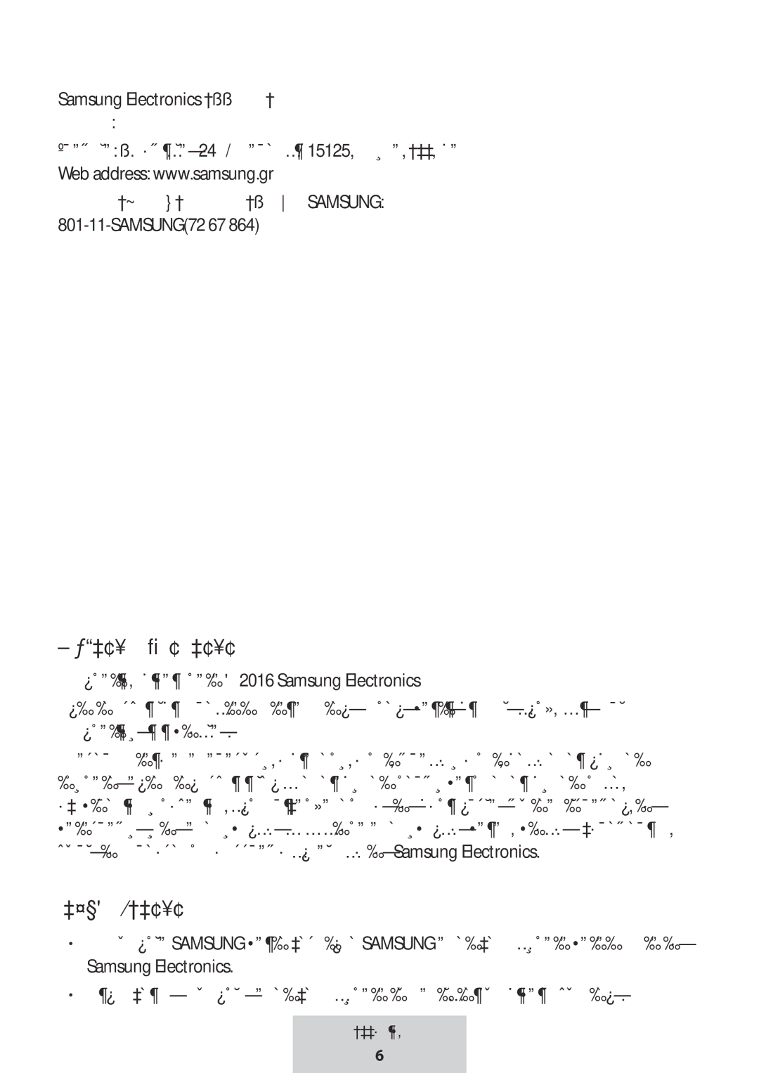 Samsung EE-PW700BBEGWW, EE-PW700BWEGWW manual Πνευματικά δικαιώματα, Εμπορικά σήματα 