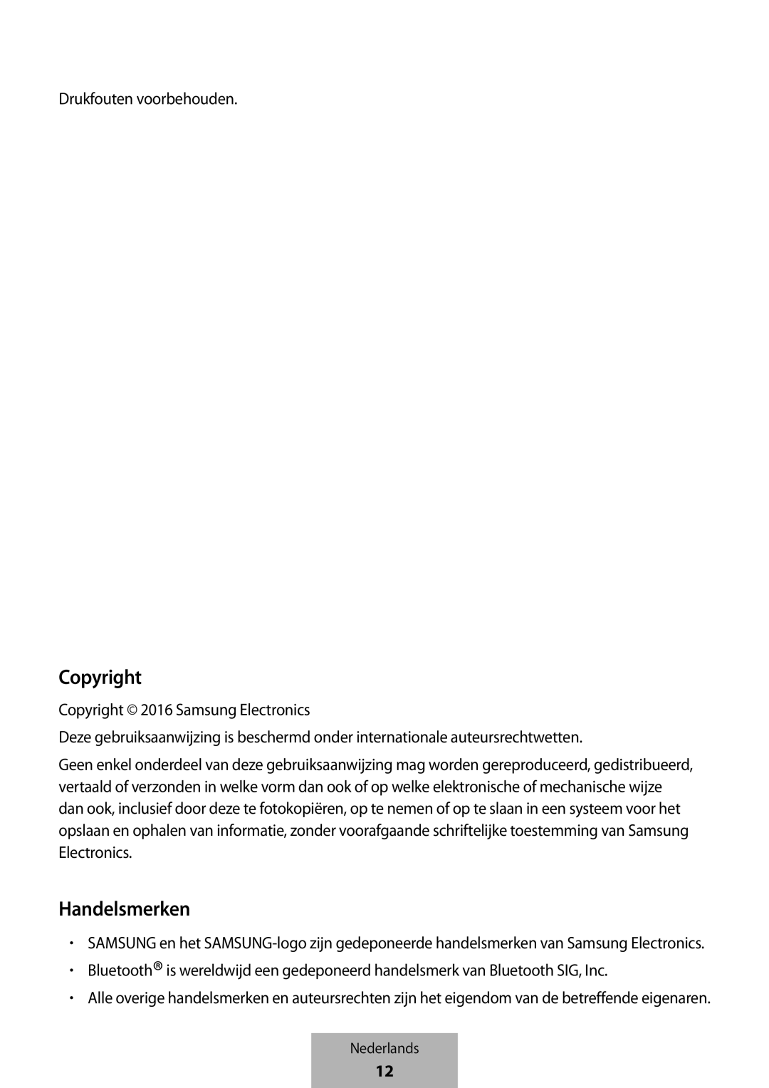 Samsung EI-YP322BBEGWW manual Copyright, Handelsmerken 