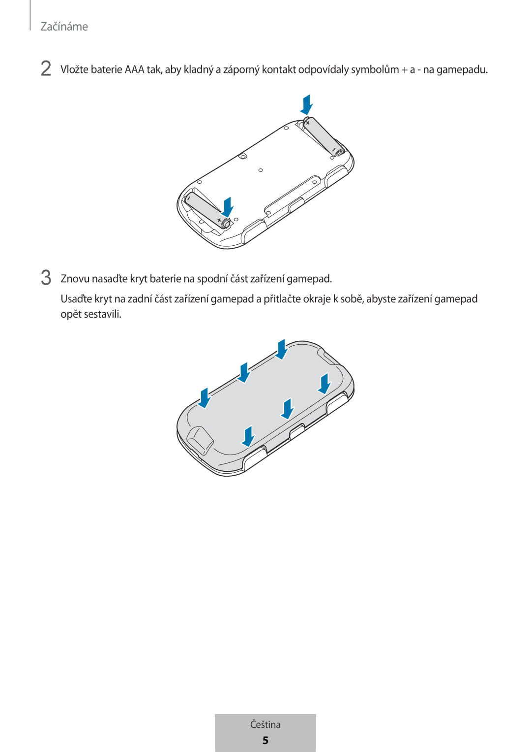 Samsung EI-YP322BBEGWW manual Začínáme 