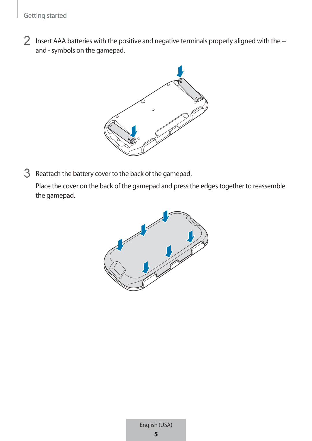 Samsung EI-YP322BBEGWW manual Getting started 