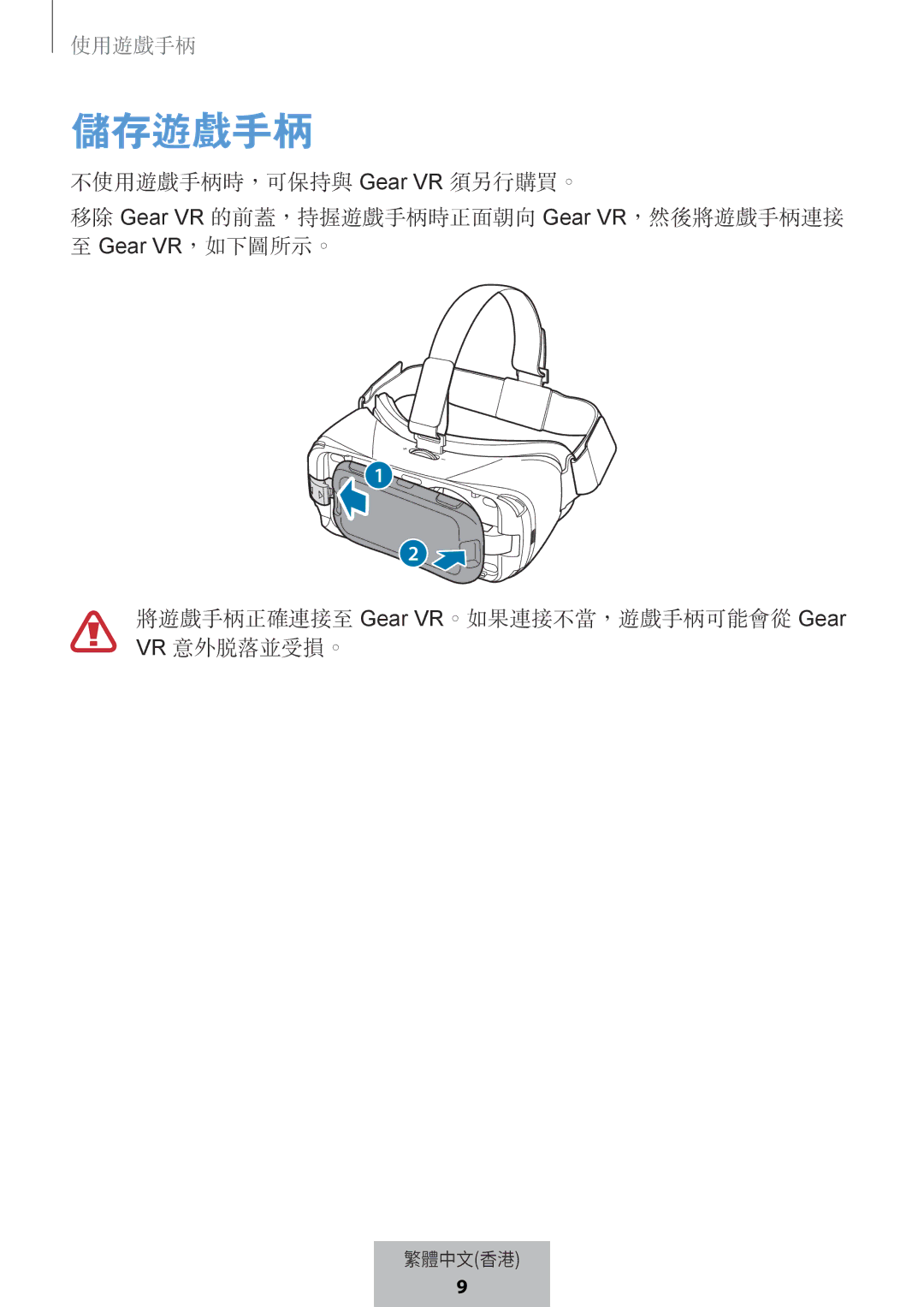 Samsung EI-YP322BBEGWW manual 儲存遊戲手柄 