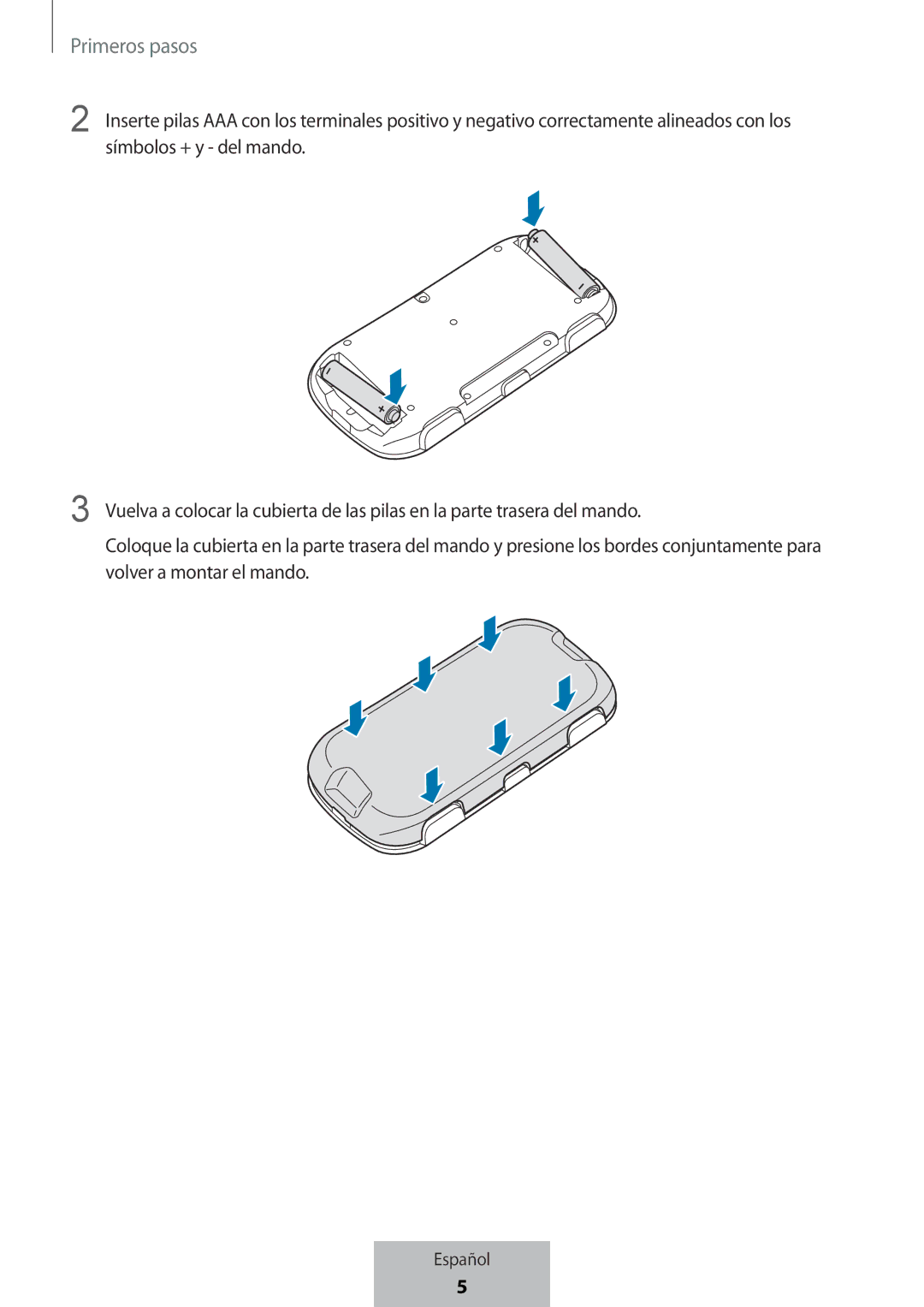 Samsung EI-YP322BBEGWW manual Primeros pasos 