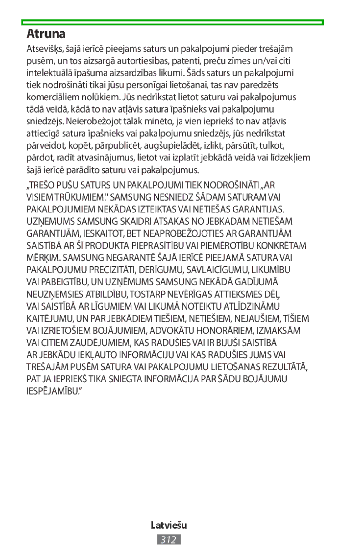 Samsung EJ-CG928NBEGSE, EJ-CG930UBEGDE, EJ-CG928MBEGDE Atruna, VAI Saistībā AR Līgumiem VAI Likumā Noteiktu Atlīdzināmu 