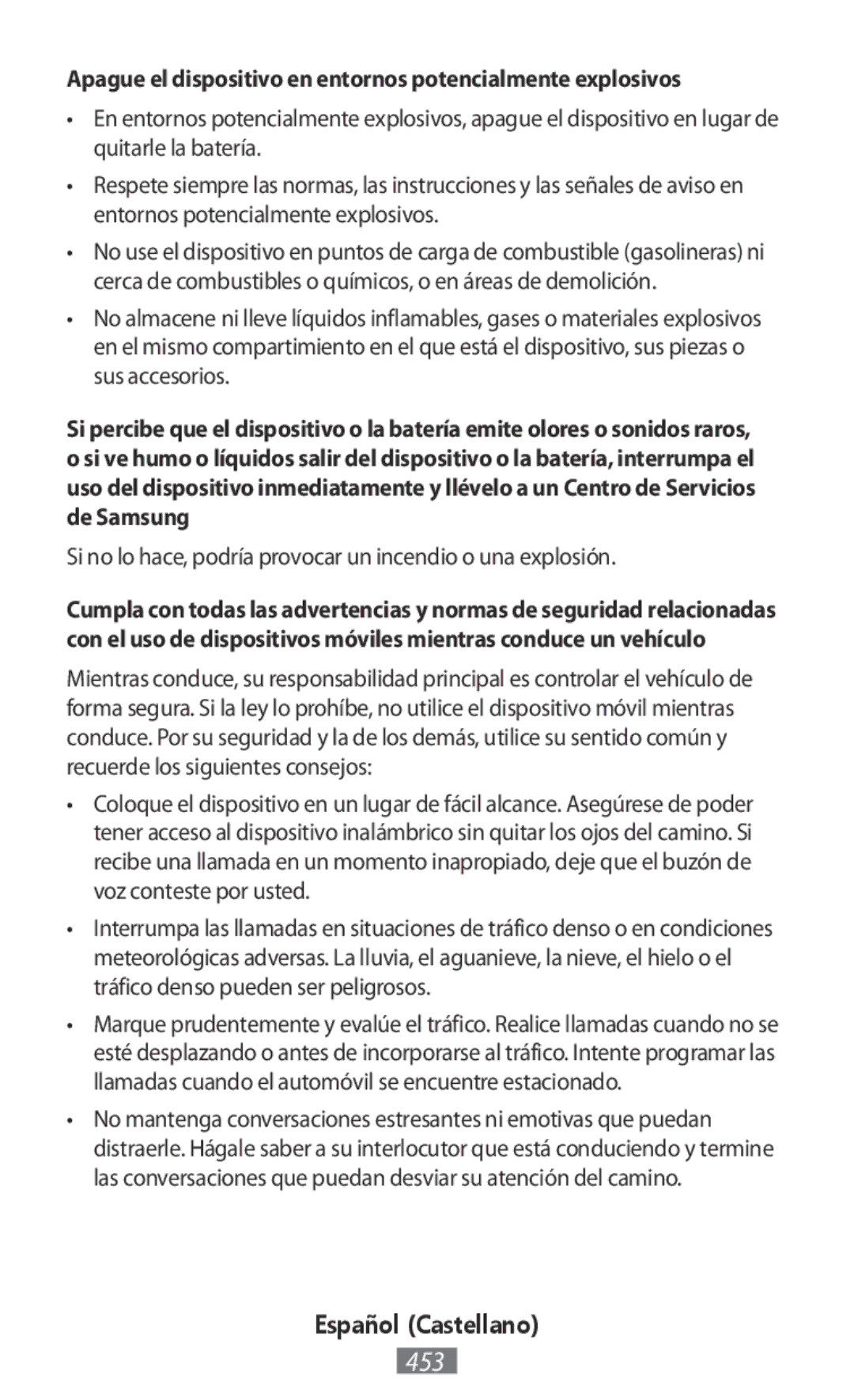 Samsung EJ-CG928USEGWW, EJ-CG930UBEGDE, EJ-CG928MBEGDE manual Apague el dispositivo en entornos potencialmente explosivos 