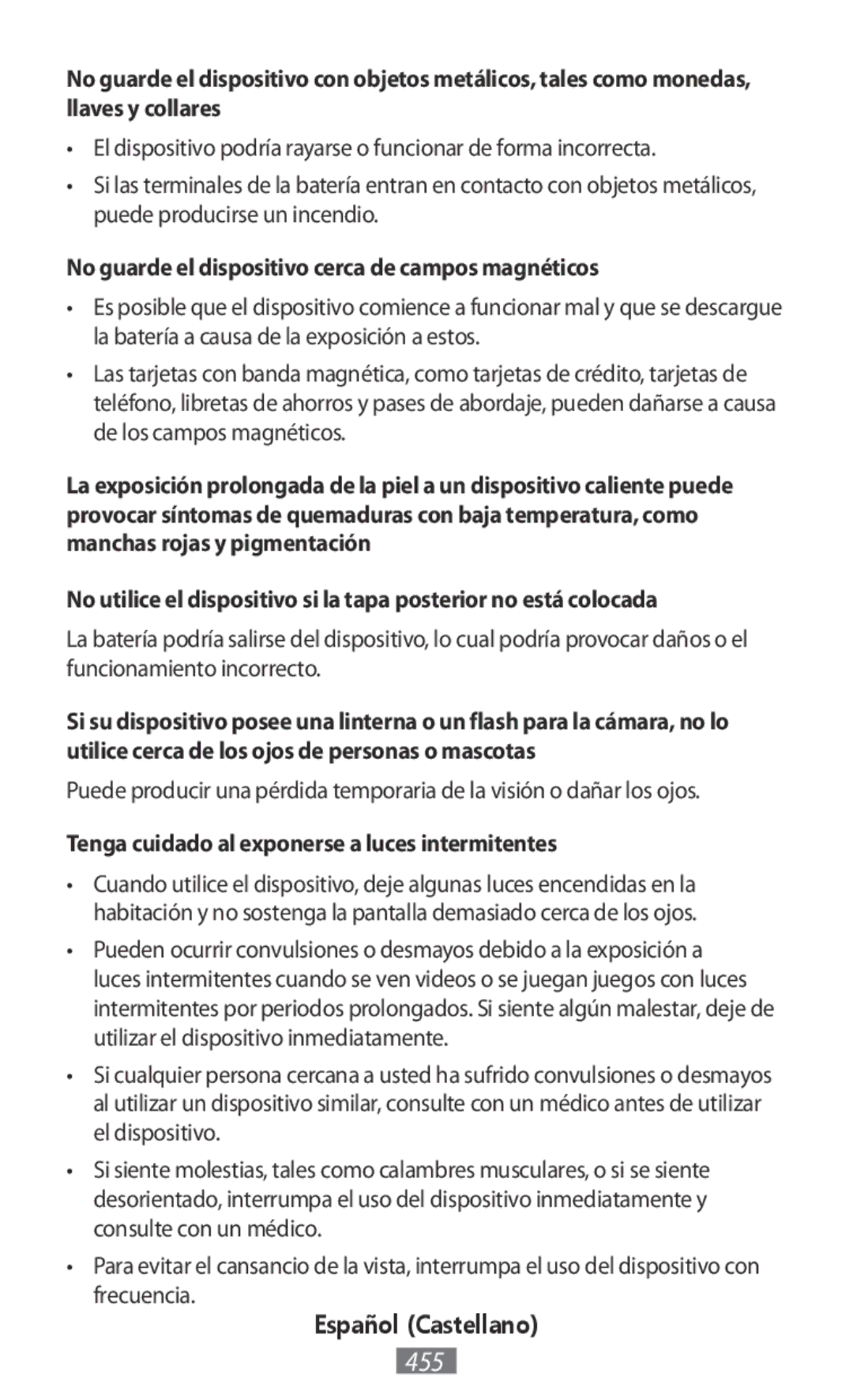 Samsung EJ-CG928NFEGSE, EJ-CG930UBEGDE, EJ-CG928MBEGDE manual No guarde el dispositivo cerca de campos magnéticos, Frecuencia 