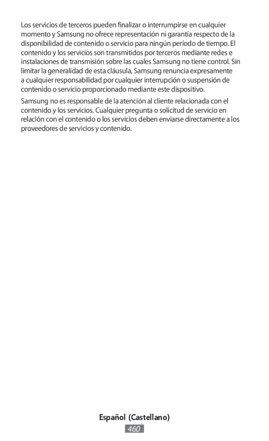 Samsung EJ-CN920RBEGRU, EJ-CG930UBEGDE, EJ-CG928MBEGDE, EJ-CG928MFEGDE, EJ-CG930UFEGDE, EJ-CG928MSEGDE manual Español Castellano 