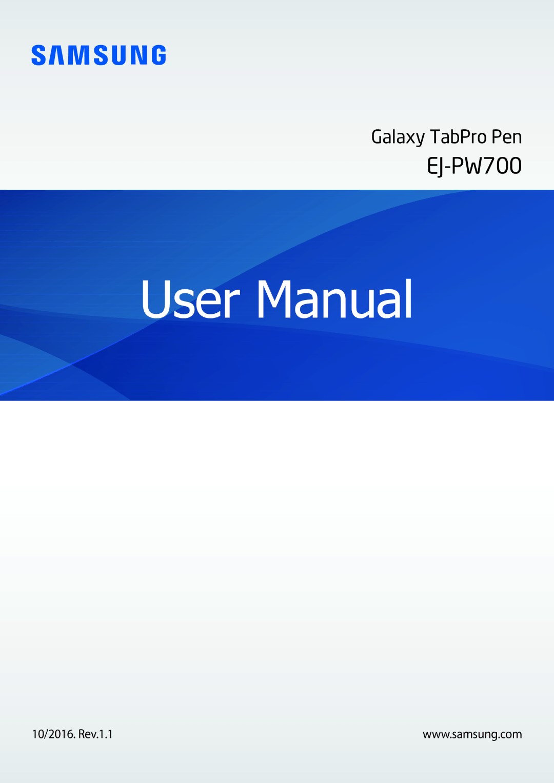 Samsung EJ-PW700CBEGWW manual 