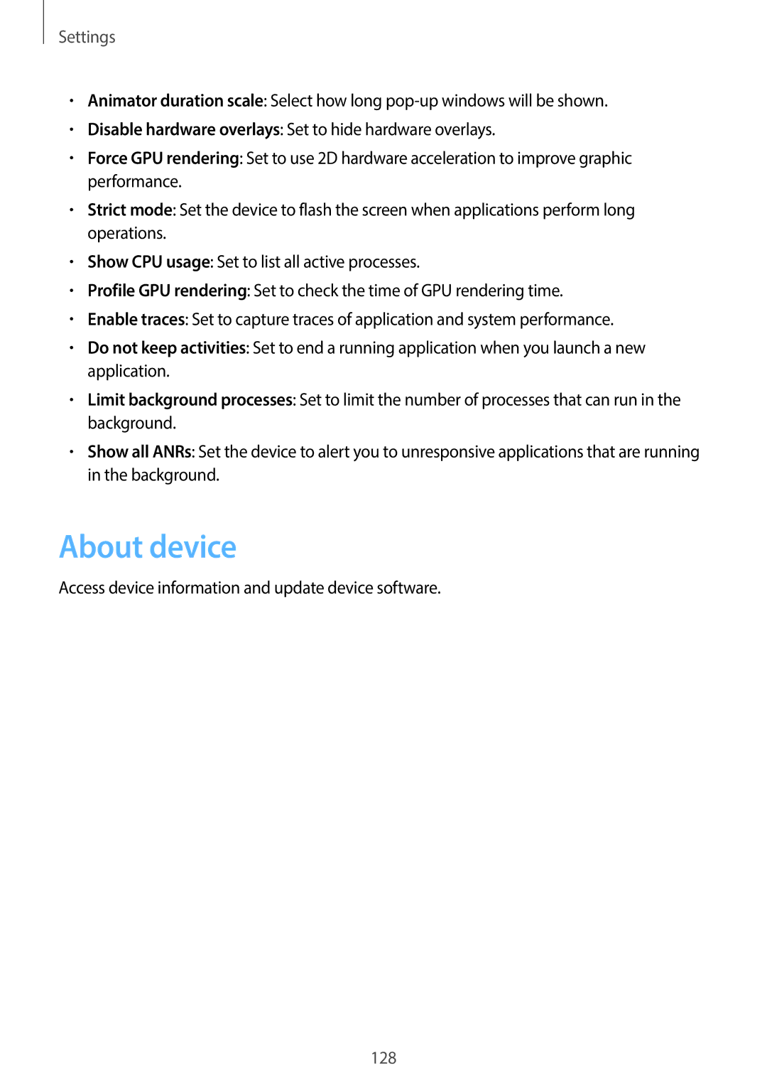 Samsung EK-GC100 user manual About device 