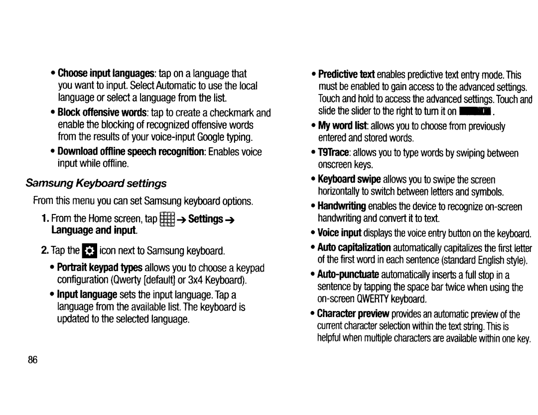 Samsung EKGC200ZWAXAR, EK-GC200ZKAXAR, EK-GC200ZWAXAR, EKGC200ZKAXAR user manual Input 