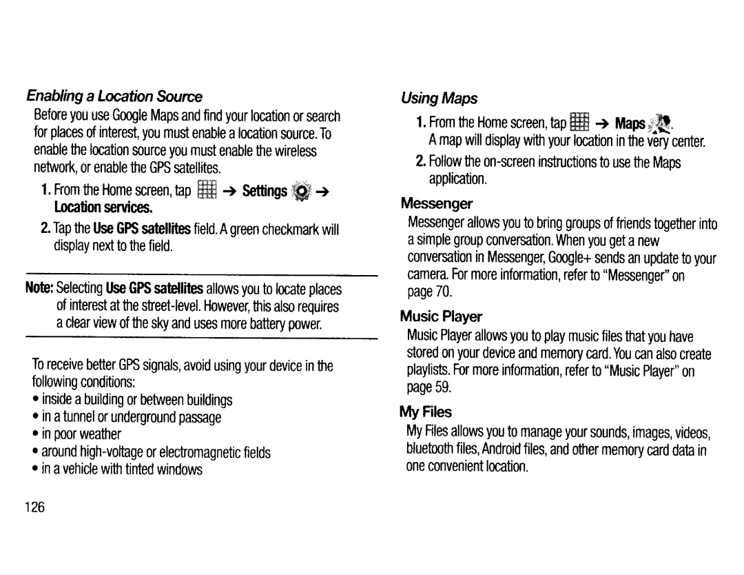 Samsung EKGC200ZWAXAR, EK-GC200ZKAXAR, EK-GC200ZWAXAR, EKGC200ZKAXAR user manual 126 