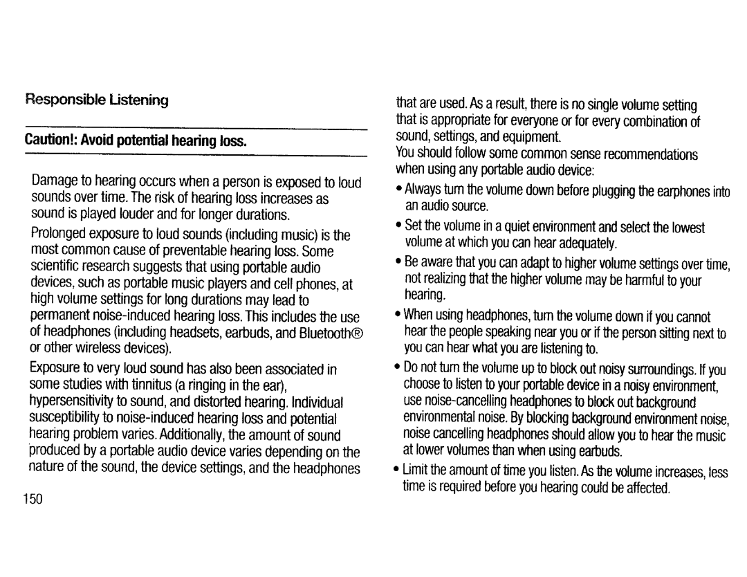 Samsung EKGC200ZWAXAR, EK-GC200ZKAXAR Responsible listening, That is appropriate for everyone or for every combination 