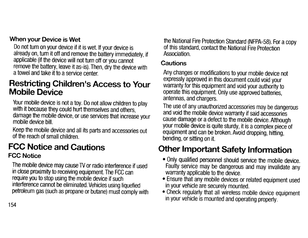 Samsung EKGC200ZWAXAR, EK-GC200ZKAXAR, EK-GC200ZWAXAR, EKGC200ZKAXAR user manual When your Device is Wet, FCC Notice 