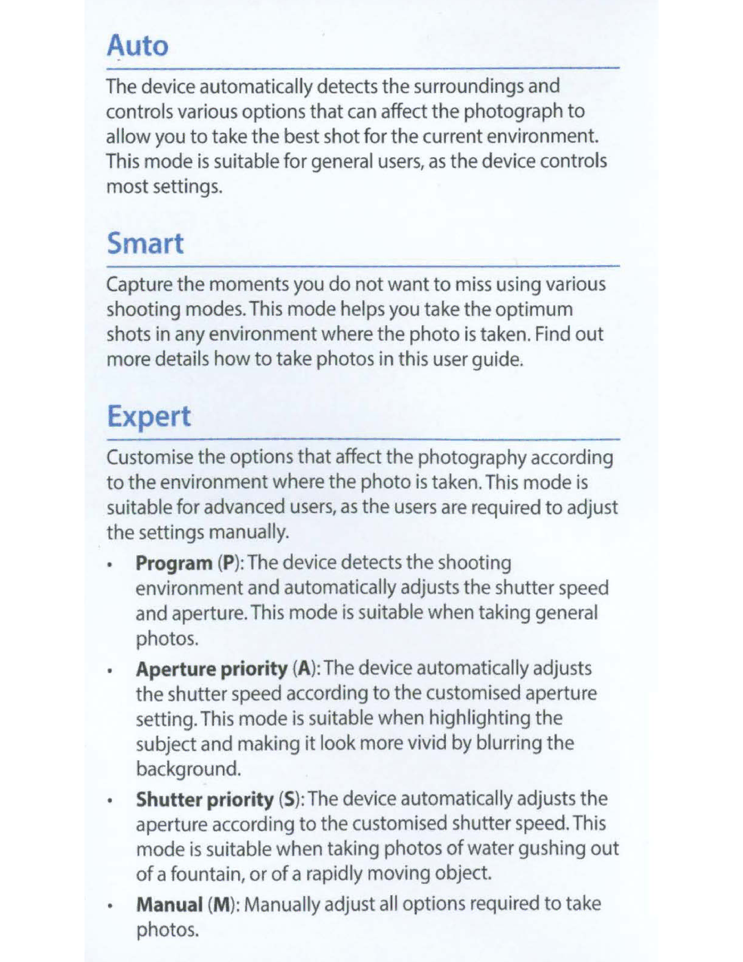 Samsung EKGC200ZKAXAR, EKGC200ZWAXAR, EK-GC200ZKAXAR, EK-GC200ZWAXAR user manual Expert 