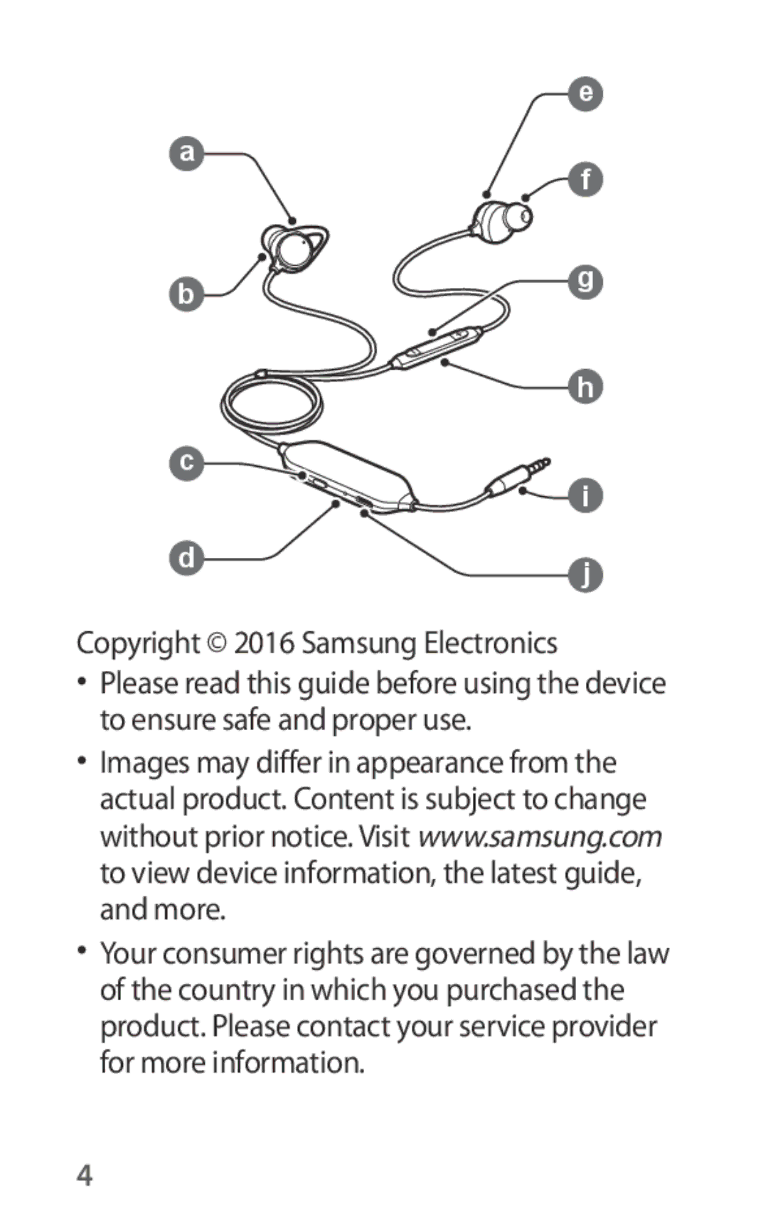 Samsung EO-IG930BBEGWW, EO-IG930BWEGWW, EO-IG930BWEGRU, EO-IG930BBEGRU manual 