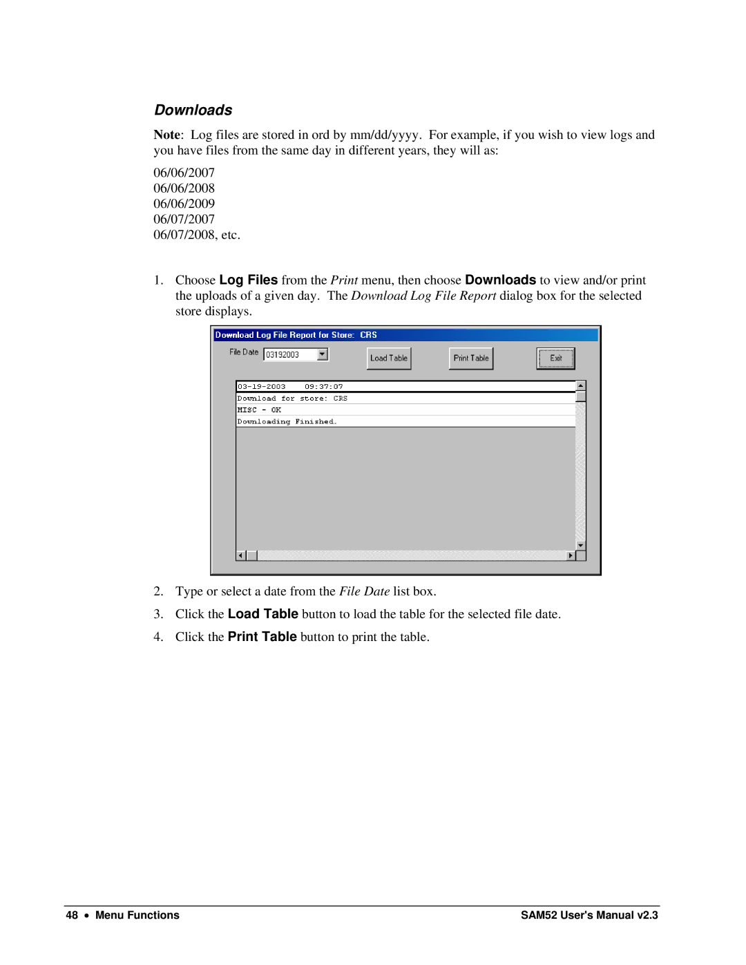 Samsung ER-5200M, SAM52M user manual Downloads 