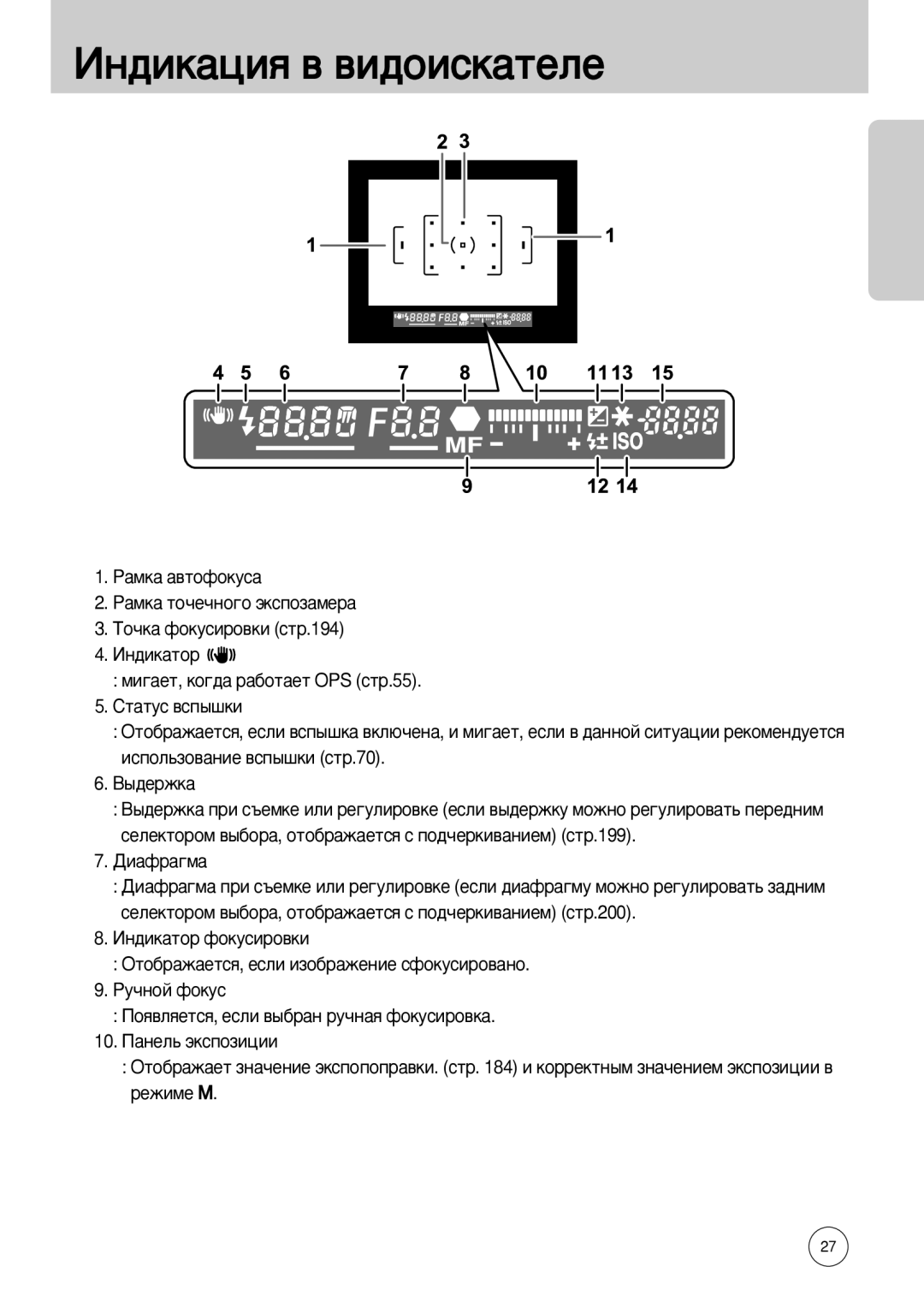 Samsung ER-GX10ZBBF/DE, ER-GX10ZBBB/FR, ER-GX10ZBBB/SE, ER-GX10ZBBH/DE, ER-GX10ZBBD/FR, ER-GX10ZBAB ÀÌ‰ËÍ‡ˆËﬂ ‚ ‚Ë‰ÓËÒÍ‡ÚÂÎÂ 