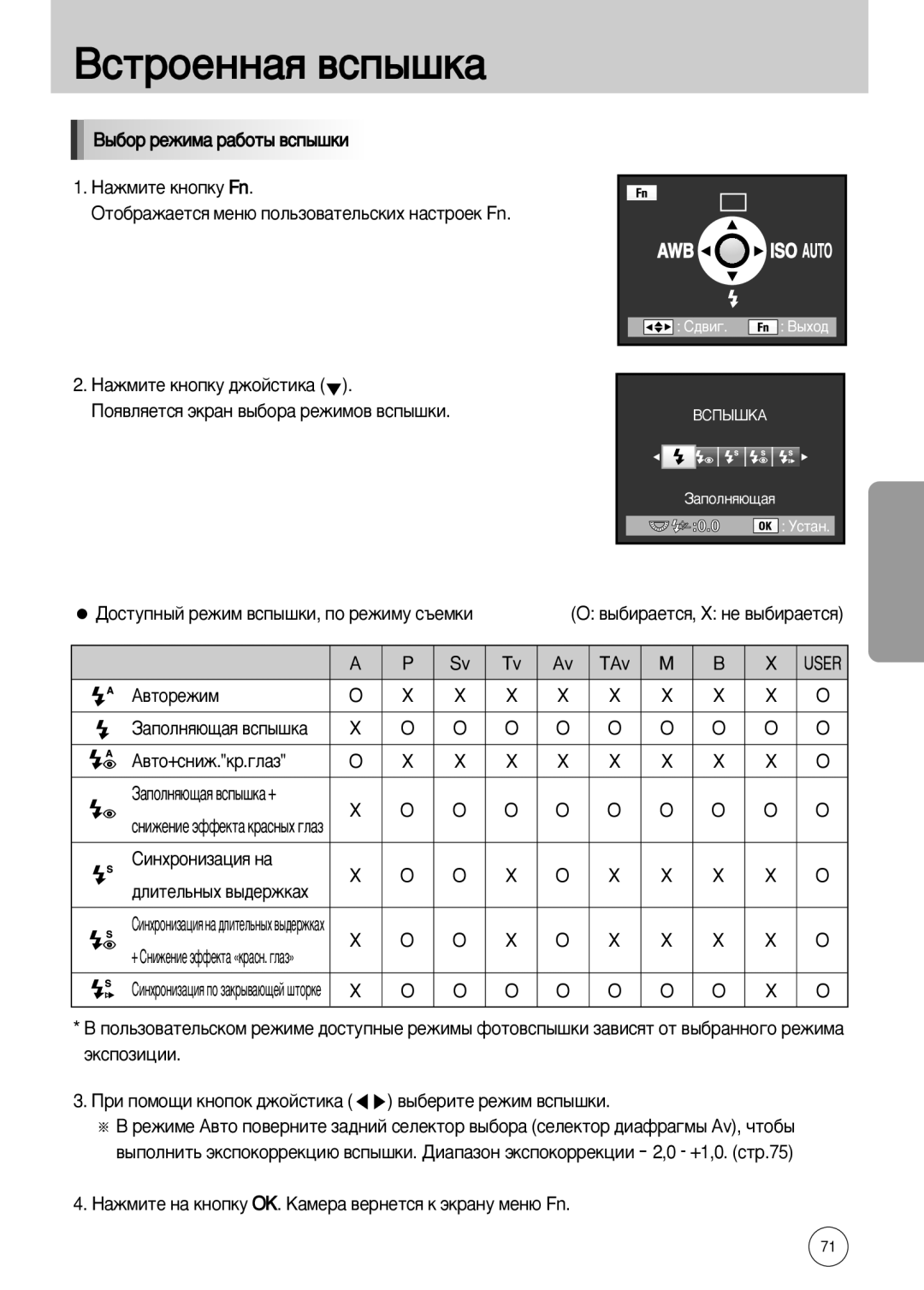 Samsung ER-GX10ZBBC/AU manual ËËÌıÓÌËÁ‡ˆËﬂ Ì‡ ‰ÎËÚÂÎ¸Ì˚ı ‚˚‰ÂÊÍ‡ı, ‡ÊÏËÚÂ Ì‡ Íìóôíû OK. ä‡ÏÂ‡ ‚ÂÌÂÚÒﬂ Í ˝Í‡ÌÛ ÏÂÌ˛ Fn 