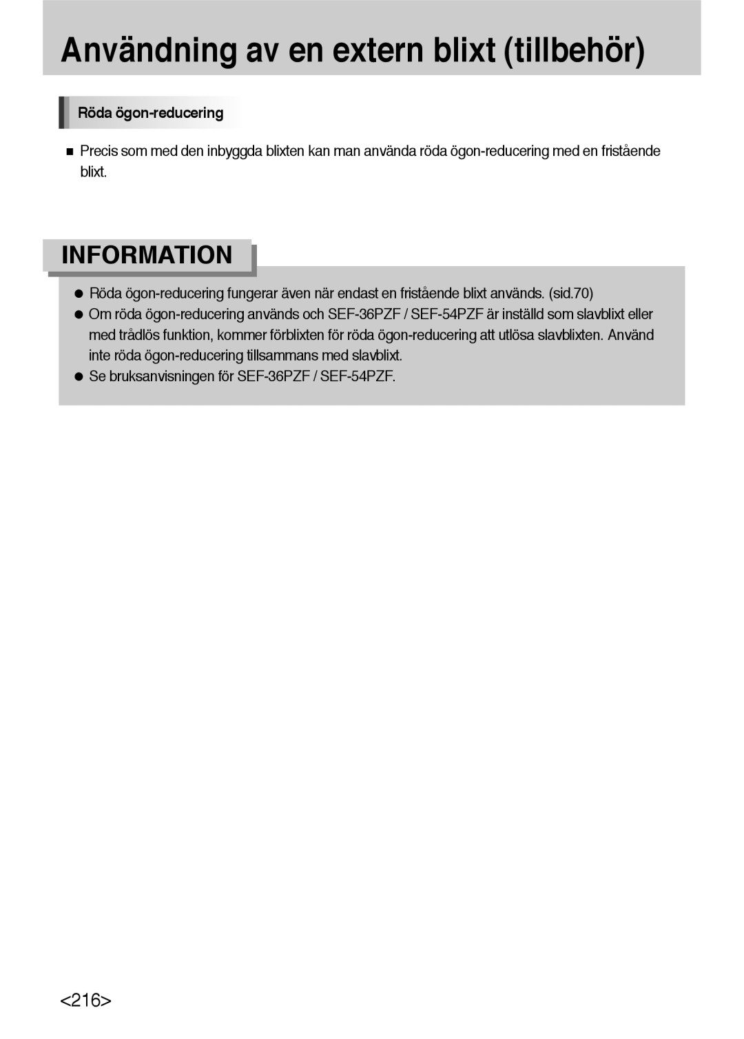 Samsung ER-GX10ZBBH/DE, ER-GX10ZBBB/SE, ER-GX10ZBBA/DK, ER-GX10ZBBB/DE manual Röda ögon-reducering 