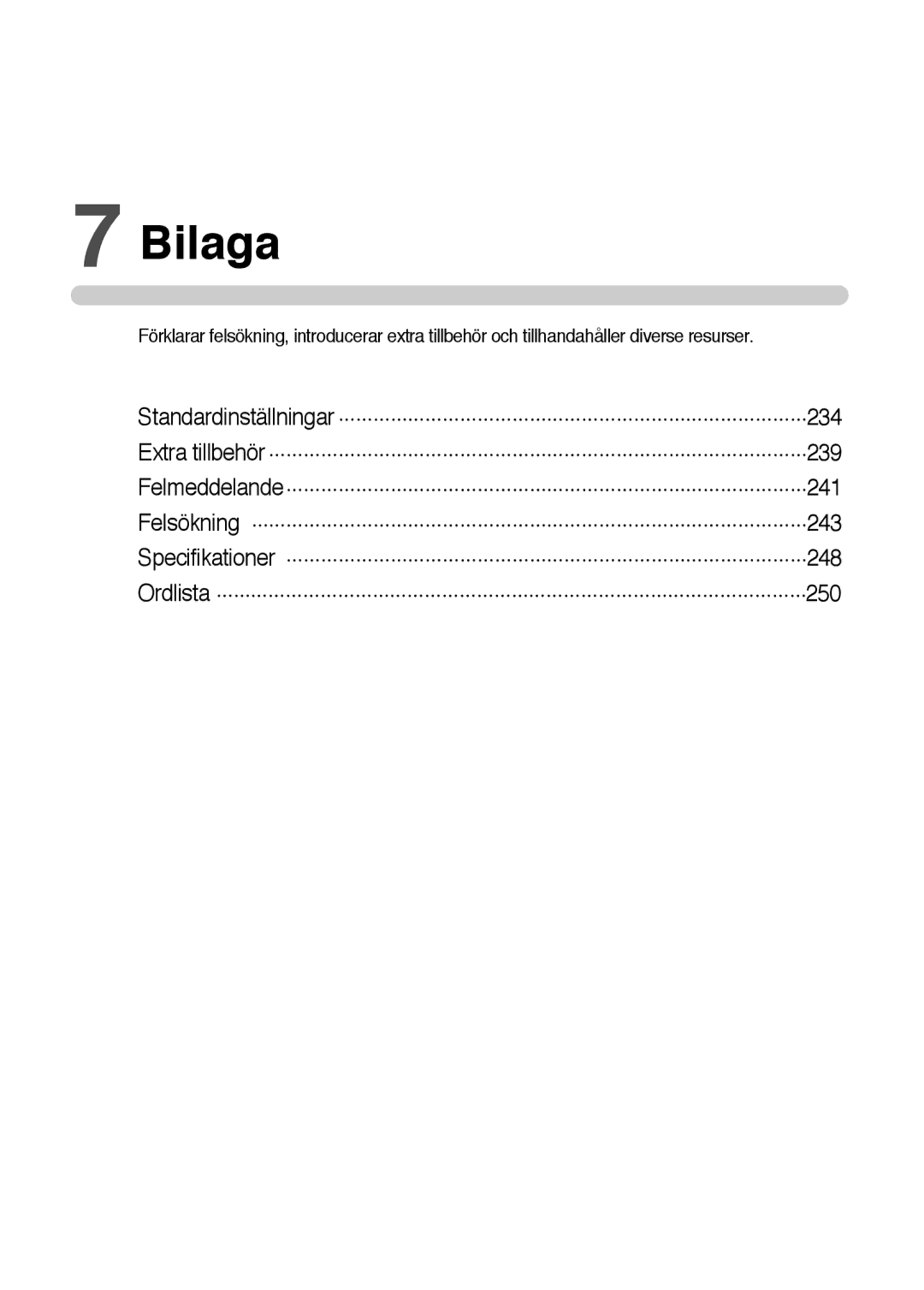 Samsung ER-GX10ZBBA/DK, ER-GX10ZBBB/SE, ER-GX10ZBBH/DE, ER-GX10ZBBB/DE manual Bilaga 