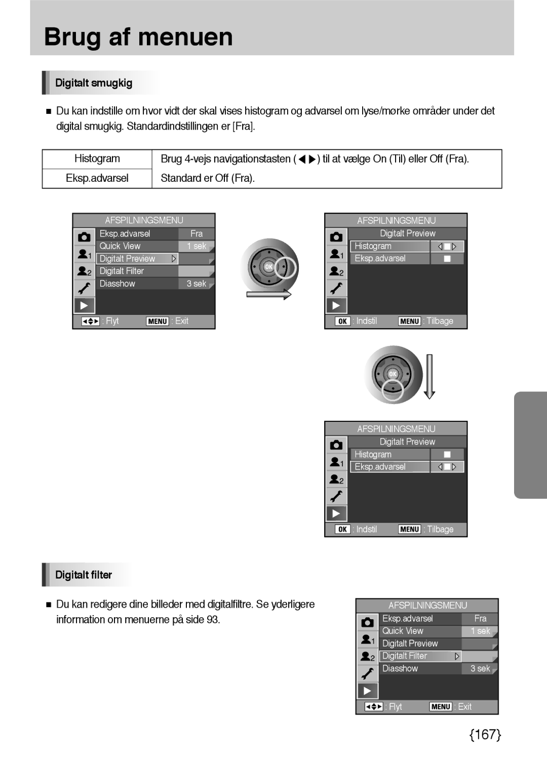 Samsung ER-GX10ZBBB/SE, ER-GX10ZBBH/DE, ER-GX10ZBBA/DK, ER-GX10ZBBB/DE manual Digitalt smugkig, Digitalt filter 