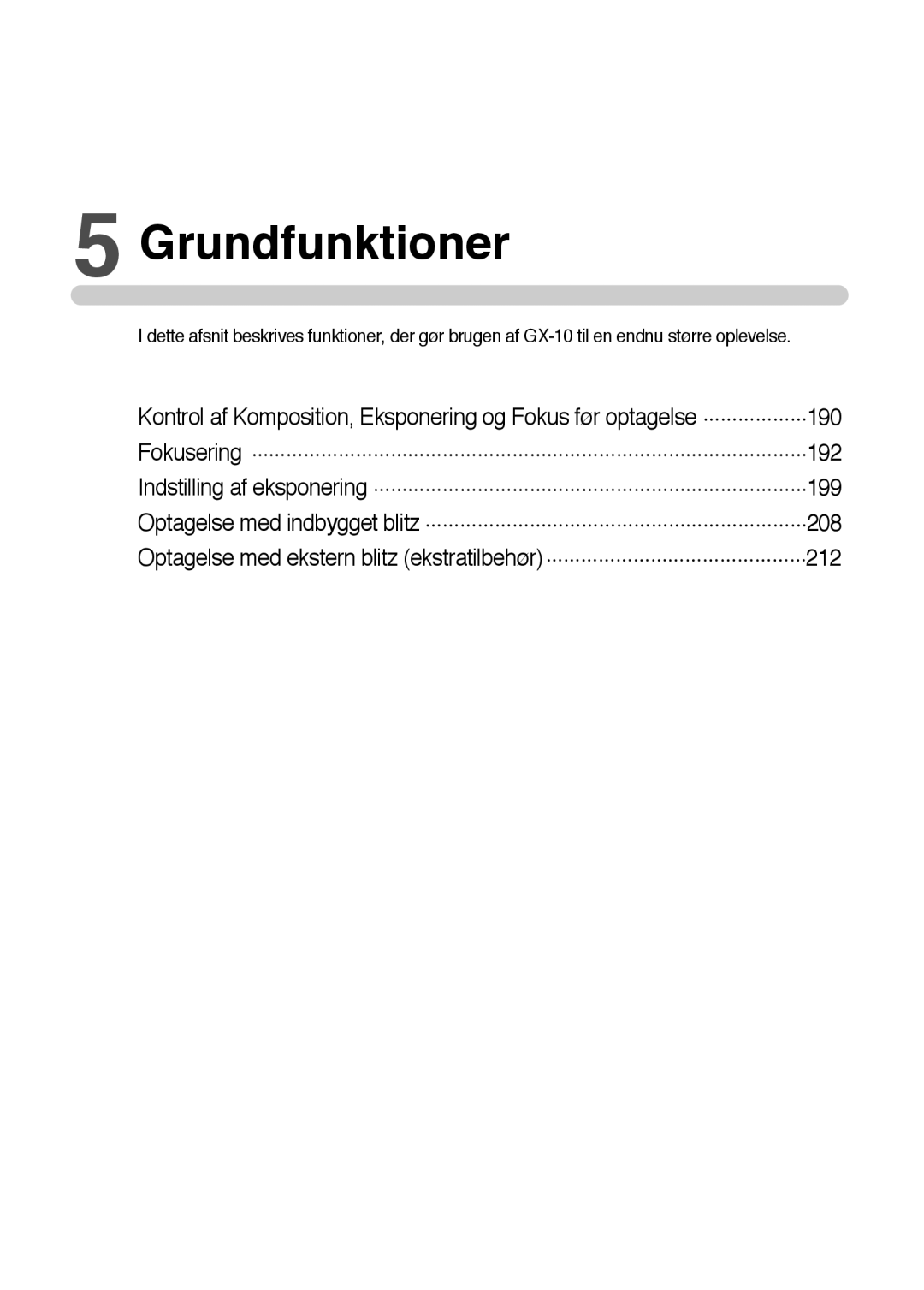 Samsung ER-GX10ZBBA/DK, ER-GX10ZBBB/SE, ER-GX10ZBBH/DE, ER-GX10ZBBB/DE manual Grundfunktioner 