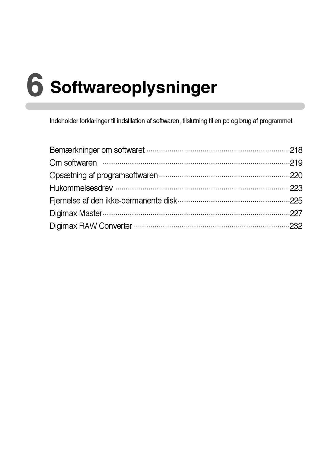 Samsung ER-GX10ZBBA/DK, ER-GX10ZBBB/SE, ER-GX10ZBBH/DE, ER-GX10ZBBB/DE manual Softwareoplysninger 