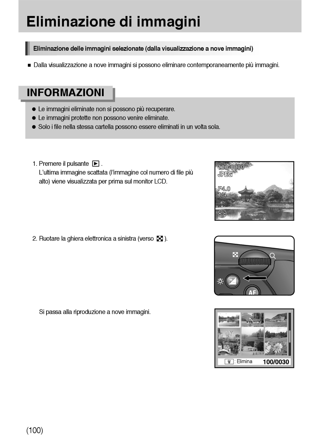 Samsung ER-GX10ZBBD/IT, ER-GX10ZBBH/DE, ER-GX10ZBBB/DE, ER-GX10ZBBB/IT, ER-GX10ZBBB/E1, ER-GX10ZBBA/IT, ER-GX10ZBBC/IT manual 100 