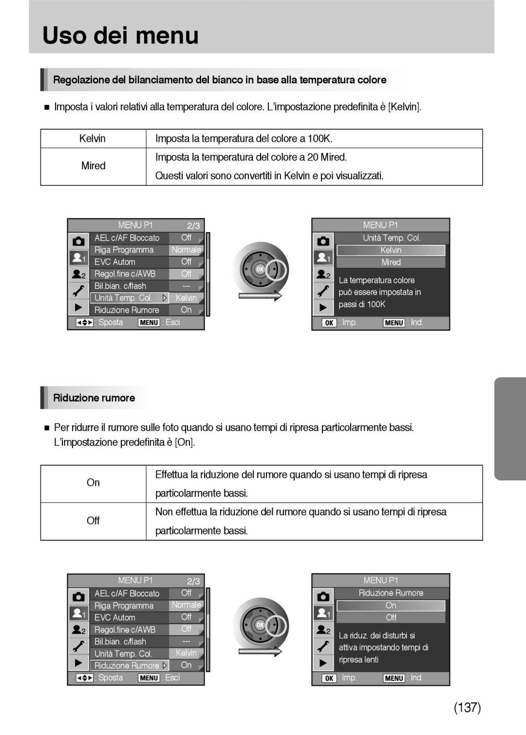 Samsung ER-GX10ZBBA/IT, ER-GX10ZBBH/DE, ER-GX10ZBBB/DE, ER-GX10ZBBB/IT, ER-GX10ZBBD/IT, ER-GX10ZBBB/E1 manual Riduzione rumore 