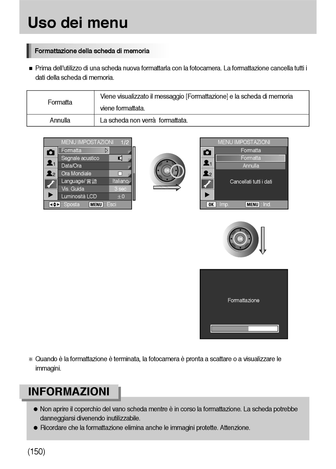 Samsung ER-GX10ZBBB/E1, ER-GX10ZBBH/DE, ER-GX10ZBBB/DE, ER-GX10ZBBB/IT, ER-GX10ZBBD/IT Formattazione della scheda di memoria 