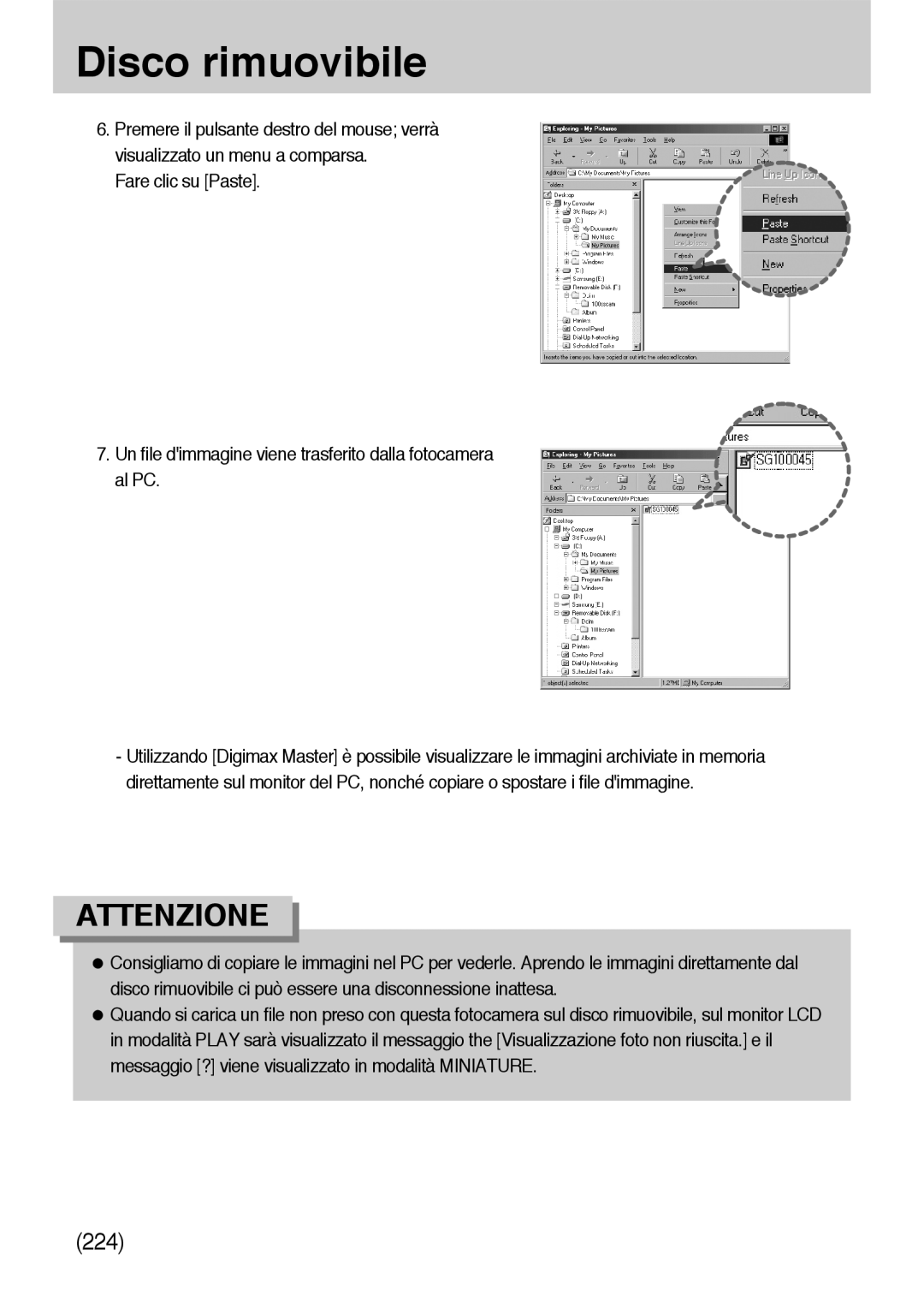 Samsung ER-GX10ZBBB/DE, ER-GX10ZBBH/DE, ER-GX10ZBBB/IT, ER-GX10ZBBD/IT, ER-GX10ZBBB/E1, ER-GX10ZBBA/IT, ER-GX10ZBBC/IT manual 224 