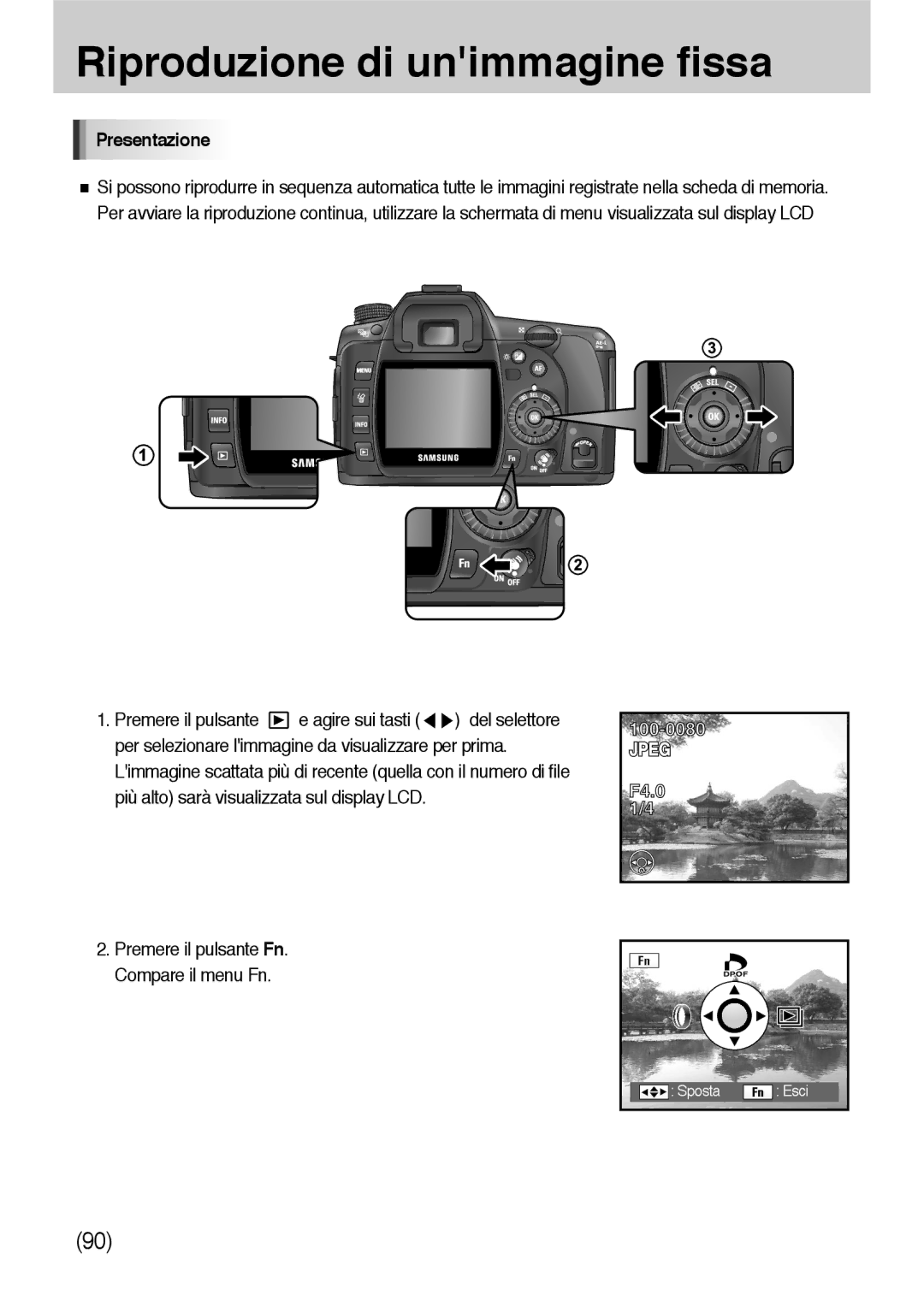 Samsung ER-GX10ZBBH/DE, ER-GX10ZBBB/DE, ER-GX10ZBBB/IT, ER-GX10ZBBD/IT, ER-GX10ZBBB/E1, ER-GX10ZBBA/IT manual Presentazione 